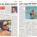 Volksblatt: Damit das Badevergnügen ungetrübt bleibt